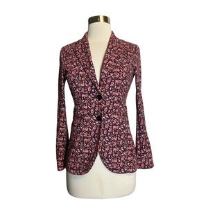 Circolo 1901 Blazer Women's 38 Pink Floral Knit Jacket